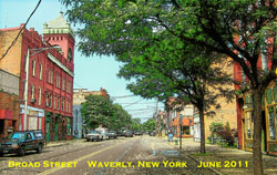 Waverly NY view on Broad Street